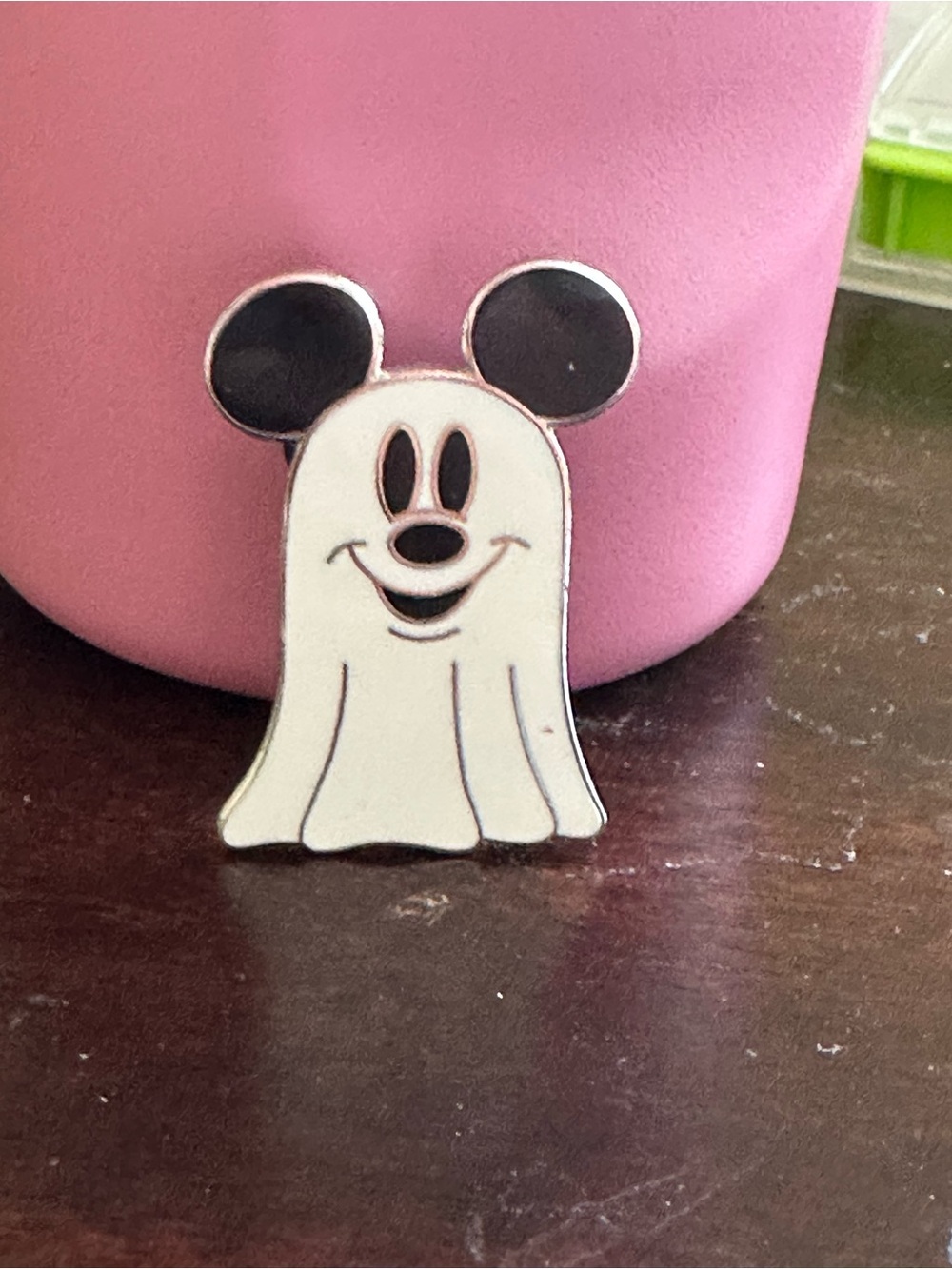Disney White Ghost Micky Mouse Enamel Pinvinage